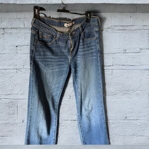 Levi Strauss vintage woman’s jeans 505 straighleg, they were cuffed I uncuffed